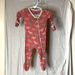 Kickee pants prickly pear desert fox footies